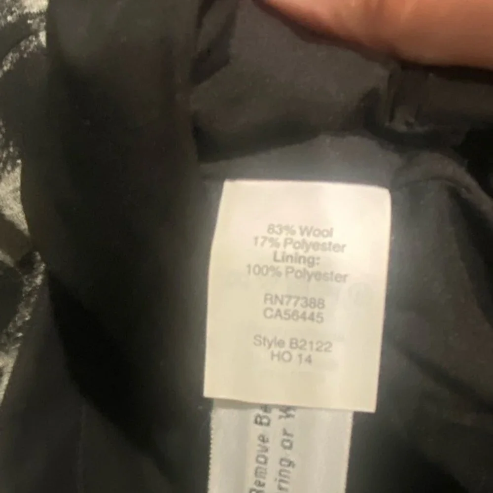 Madewell Curved Hem Shirttail Skirt Black Gray Buffalo Plaid Women's Size 0.